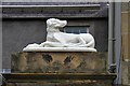 A dog sculpture at Waverley Lodge, Kelso