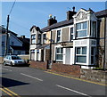 Two houses at the western end of County Road, Penygroes