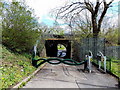 Railway underpass to Parc Coetir Bargod, Gilfach