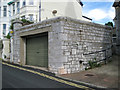 Wide garage in limestone, Glendaragh Road, Teignmouth