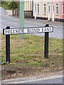 TM3489 : Hillside Road East sign by Geographer