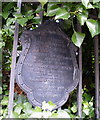 Memorial Plaque and Railings, Whitham Road, Broomhill, Sheffield