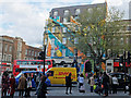 Colourful building on Euston Road