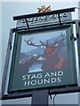 Sign at the "Stag and hounds" PH