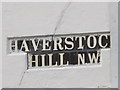 Sign for Haverstoc Hill, NW