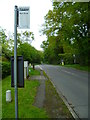 Framewood Road with bus stop looking north