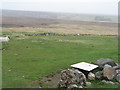 Pasture and moorland at Upper Col