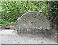 Boundary stone on the A58