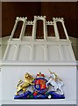 TQ3508 : Royal arms and organ case, St. Laurence's, Falmer by nick macneill