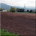 Brown field at the eastern edge of Abergavenny