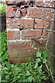 Benchmark on bridge of disused railway