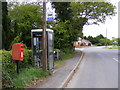 TM4087 : Telephone Box & Redisham Road Postbox by Geographer