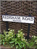 TM4087 : Redisham Road sign by Geographer
