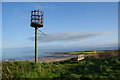 NU2510 : The beacon above Alnmouth estuary by Bill Boaden