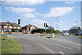 Traffic lights, end of Hearth Lane