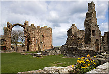 NU1241 : Lindisfarne Priory by Mike Searle