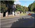 A bend in Magor Road, Llanmartin