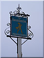 TG1422 : The Ratcatchers Inn Public House sign by Geographer