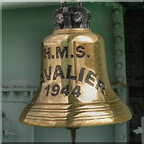 TQ7569 : Ship's Bell, HMS Cavalier by David Dixon