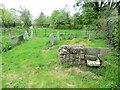 Old stone stile in the churchyard