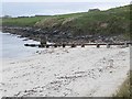 Sewage outfall at West Voe beach