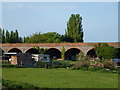 TF3902 : Former railway viaduct at Rings End, Cambridgeshire by Richard Humphrey