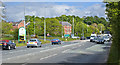 The A677 Blackburn road at its junction with the ring road