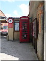 ST6316 : Sherborne: telephone box outside the post office by Chris Downer