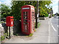 Longburton: postbox № DT9 79 and phone