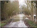 Flooded road