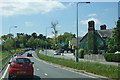 The A556 passing the Blue Cap