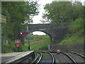 Bridge crosses the railway by Harman