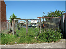TM5292 : Locked gate in Crompton Road by Evelyn Simak