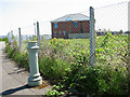 Remains of a cast-iron stench pipe