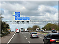 Sign Gantry, M56 at Ashley