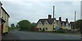 SO8163 : A row of houses at the crossroads in Holt Heath by David Smith