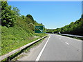 The A38 northbound towards the Buckfast turn off