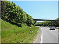 A footbridge over the A38, The Parkway