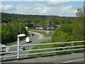 A20 roundabout seen from M26 eastbound