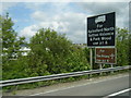 Information signs approaching Junction 6 on the M20