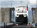 NG6303 : 'MV Coruisk' at the ferry terminal by M J Richardson