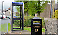 Telephone box and litter bin, Parkgate