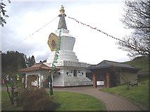 NT2400 : Stupa of Complete Victory, Tibetan Centre in Eskdalemuir by Stanley Howe