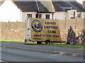 A police notice on Exeter Road, Teignmouth