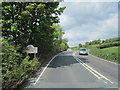 The A390 near Hanging Cliff Wood