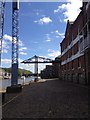 Cranes along Queens Staith, River Ouse, York