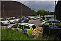 Exeter : Police Cars at Sowton Industrial Estate