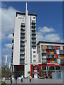 Flats and shops on Wembley High Road