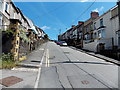 Bedwellty Road climbs away from Chapel Street,  Aberbargoed