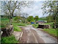 Country road and bridge at Burnfoot